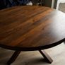 Round Dining Table with Starburst Legs, Ex Display Like New Image 4