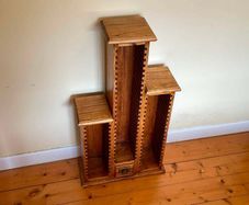 Solid Wooden Freestanding CD Storage Tower