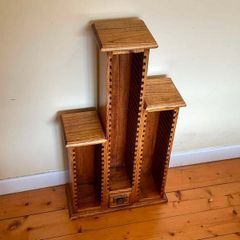 Solid Wooden Freestanding CD Storage Tower