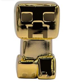 minecraft mine kit REAL GOLD plated golden creeper