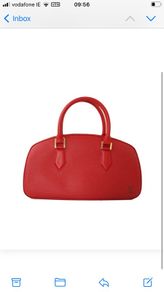 Louis Vuitton Red Leather Handbag