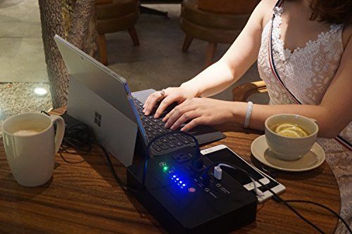 42000mAh 250W (Max) Power Bank  AC Outlets & 4 USB Ports Universal Travel Charger