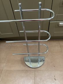 Premier Housewares Multi Rail Stainless Steel Free Standing Towel Rail