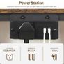 Bedside Tables with Charging Station, Set of 2, Nightstands with 2 Drawers and 2 Shelves, End Tables with Outlet and USB Ports, for Living Room, Bedroom, Rustic Brown Image 7