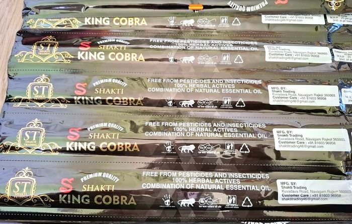 Mosquito repellent incense King Cobra pack of 10 extra long sticks