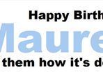 Birthday/special event plates number plates