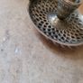 Vintage pair of lattice work chamber candleholders Image 2