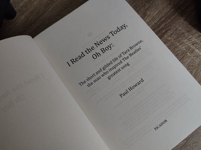 I Read the News Today Oh Boy ! Uncorrected Proof Copy ! by Paul Howard ! 2016 ! by Picador Publishing !