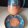 Vintage Teapot and Hot Water/Milk Pitcher with Trivet Image 3