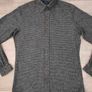 Proper Cloth Button Down Houndstooth Shirt Mens Medium Slim Fit Image 2