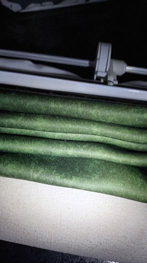 Green roman blind