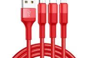 3in1 USB Charger Cable for iPhone XS XR 8 7 Type C Galaxy S10 S8 S9 S7 Micro USB
