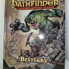 Pathfinder Paizo Rpg Book 2009 Jason Bulmahn 1st edition H/B Bestiary Superb Condition 3.5 ogl Compatible