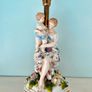 Antique Victorian/Edwardian Porcelain Figural Lamp Cordless Rechargeable 60cm Tall Image 2