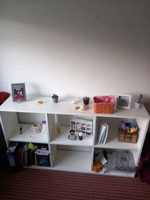 White shelf