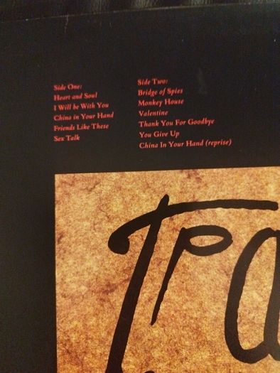 T'pau bridge of spies LP Irish press