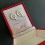 Stranger Things "The Upside Down" Silver Tone Earrings Image 3