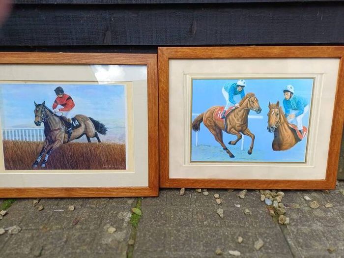 Vintage Equestrian Signed Pictures