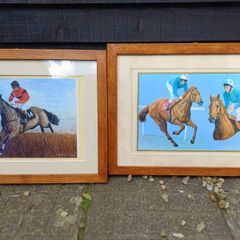 Vintage Equestrian Signed Pictures