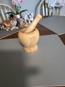 pestle and mortar wooden