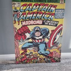 Marvel Comics Captain America issue #193 Canvas