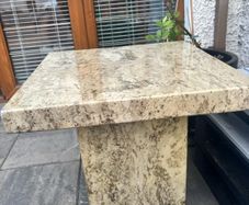 Cream marble  table
