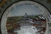 Holly bon china dish  wall hanging plat.