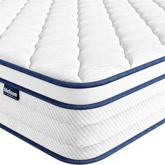 King Mattress 5FT, Memory Foam and 7-Zone Pocket Spring Orthopedic Hybrid King Size Mattress In a Box, Medium Firm Feel for Pressure & Back Pain Relief, 150x190x25cm