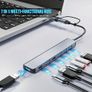 7-in-1 USB-C Hub with USB 3.0 Ports, Dual Type-C & 5 USB-A Connectors, Ultra Slim Portable Data Hub for Laptop, Aluminum Alloy, Compatible with PS4, Flash Image 5