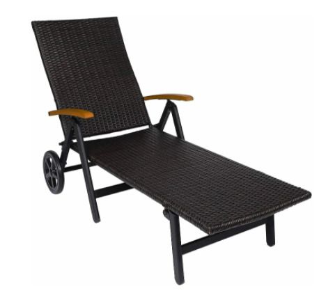 BRAND NEW Rattan Sun Lounger Beach Chair Adjustable Deck Chair Folding Loungers Outdoor Furniture