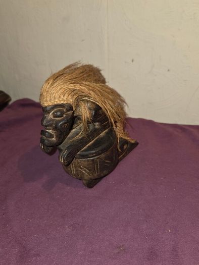 Carved African Trinket Box