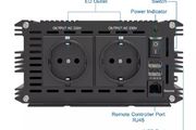 12V 220V pure sine wave power inverter 1500w 3000w peak converter with Remote control and 5V 2.1A USB port