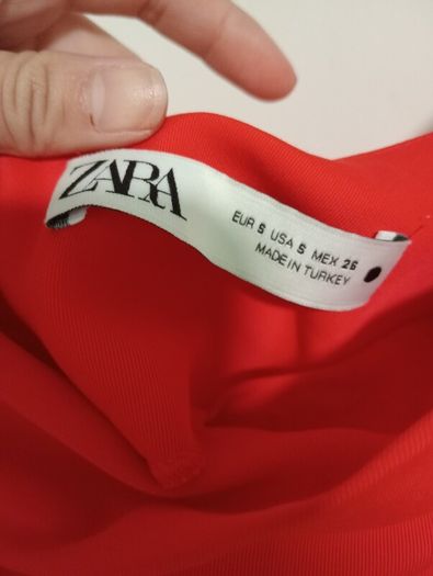 Zara red long dress