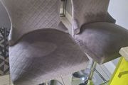 Set of 3 grey bar stools