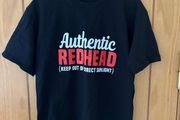 Authentic Redhead Keep Out Of Direct Sunlight Cotton T-Shirt M