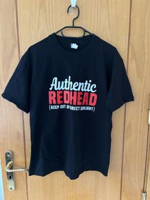 Authentic Redhead Keep Out Of Direct Sunlight Cotton T-Shirt M