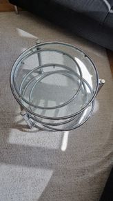 glass top coffee table
