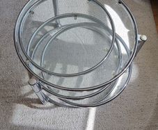 glass top coffee table