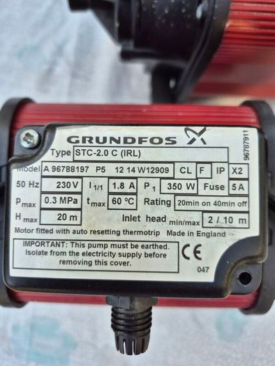 Grundfos shower pumps for refurbishment