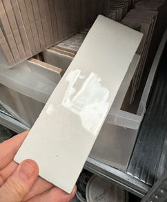 White ceramic tiles