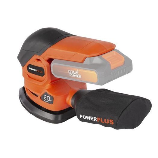 Palm Sander Powerplus + Charger + Battery 20v 2.0ah Cordless Power Tool Woodworking