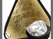 60cm Portable Gold&Silver Grip Reflector