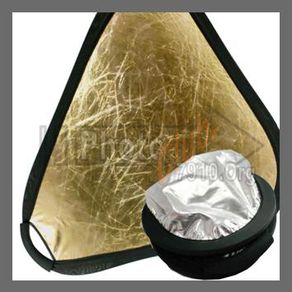 60cm Portable Gold&Silver Grip Reflector