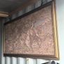 Large Framed Vintage Hunting Scene Wall Tapestry Image 7