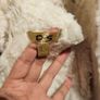 Vintage Cream Shearling-Style Coat with Faux Fur Trim Image 7