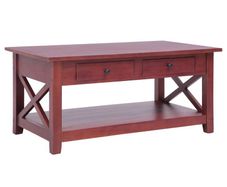 Coffee Table Brown 100x55x46 cm Solid Mahogany Wood