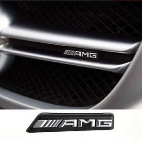 1Pc Car Sticker AMG Emblem Front Grille Badge for Mercedes benz A B C E Class W176 W246 W203 W204 W205 W211 W212 W213 C63 E300