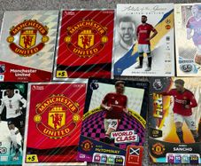 8 man united match attax cards