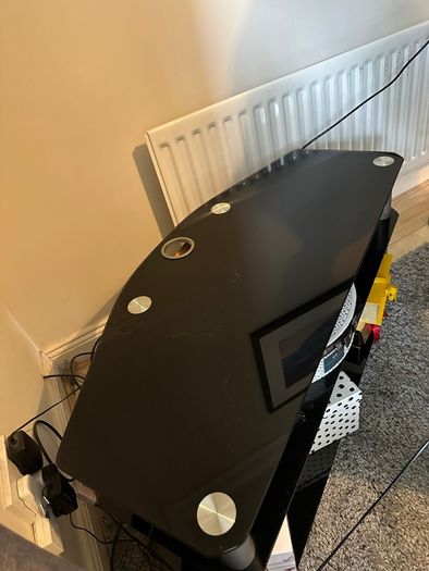 Glass TV stand