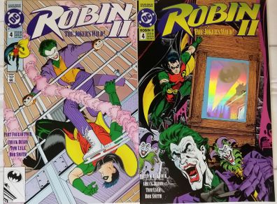 Robin II #4 Two Comics Variants A + B Joker Appearance (1991)